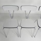 Set of 4 Formica dining chairs, 1960s