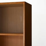 Vintage oak bookcase with display case