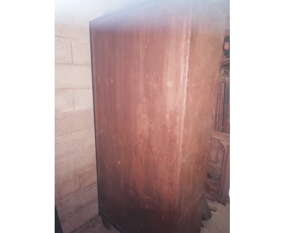 Furniture with metal lockers.