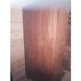 Furniture with metal lockers.