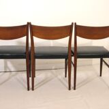 Lot of three Scandinavian teak chairs
