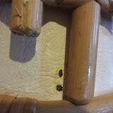 Pair of vintage bamboo bedside lamps