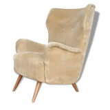1 Shepherdess Wing flesh 50s 60s Danish armchair