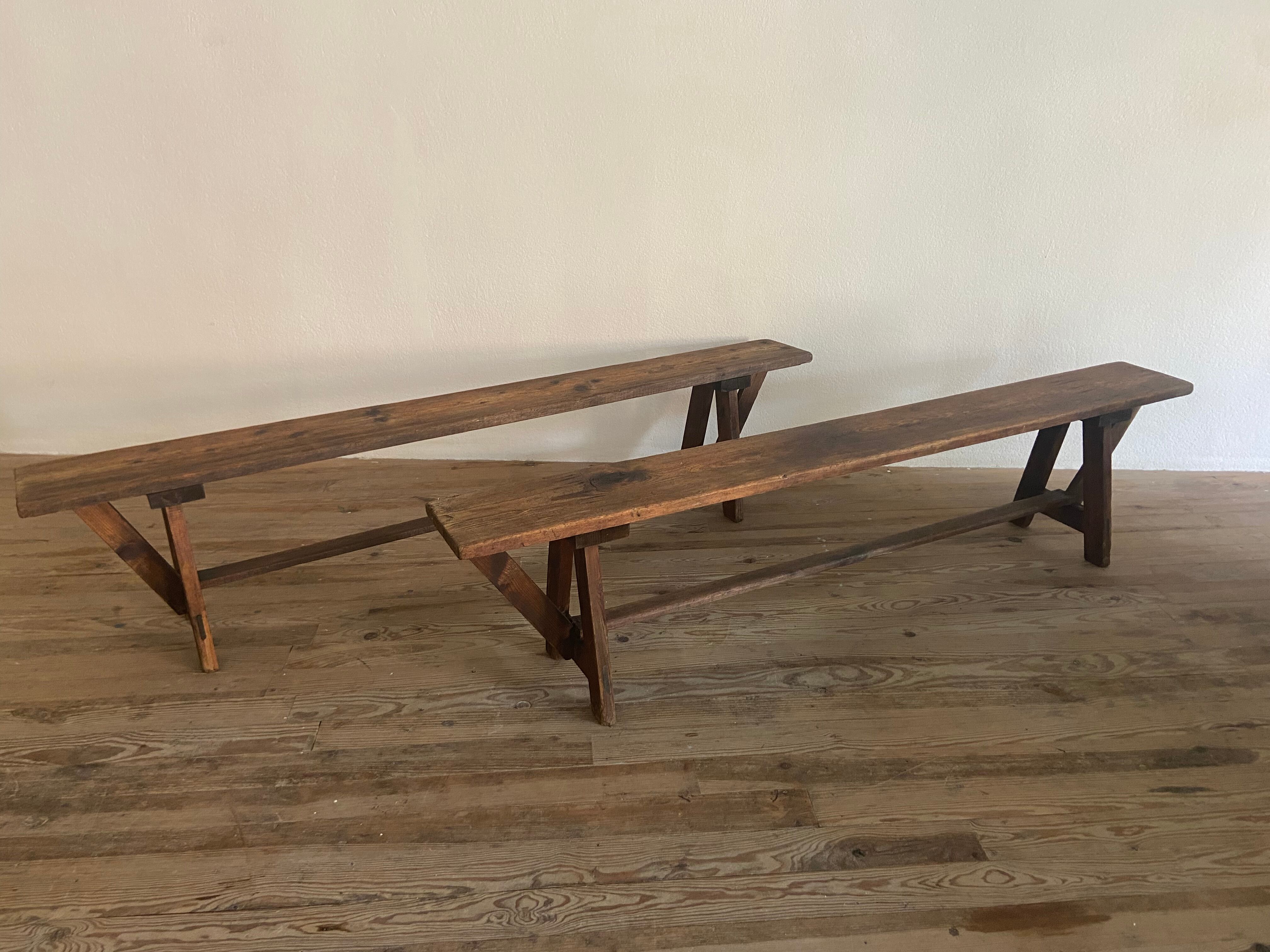Pair of farm bench