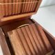 Distributeur cigares cigarettes vintage 1960 bois doré - 20 x 19 cm