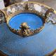 Asia 19th century: partitioned cup on a gilded bronze base