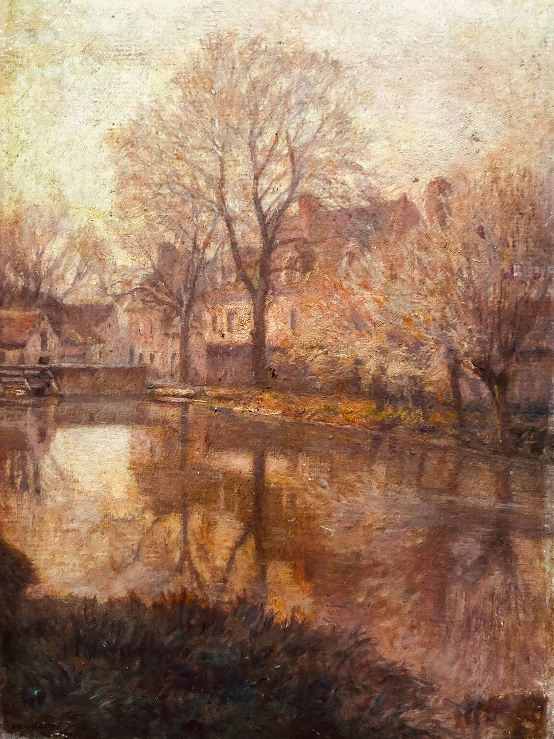 Indian summer in Dijon, Louis Auguste Girardot 19th century