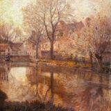 Indian summer in Dijon, Louis Auguste Girardot 19th century