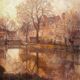 Indian summer in Dijon, Louis Auguste Girardot 19th century