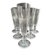 6 Flûtes Baccarat/Saint Louis XIXème
