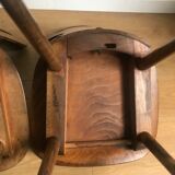 Pair of bistro chairs "rustic" model of baumann called "ant"
