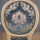 Set of 8 Louis XVI style medallion chairs