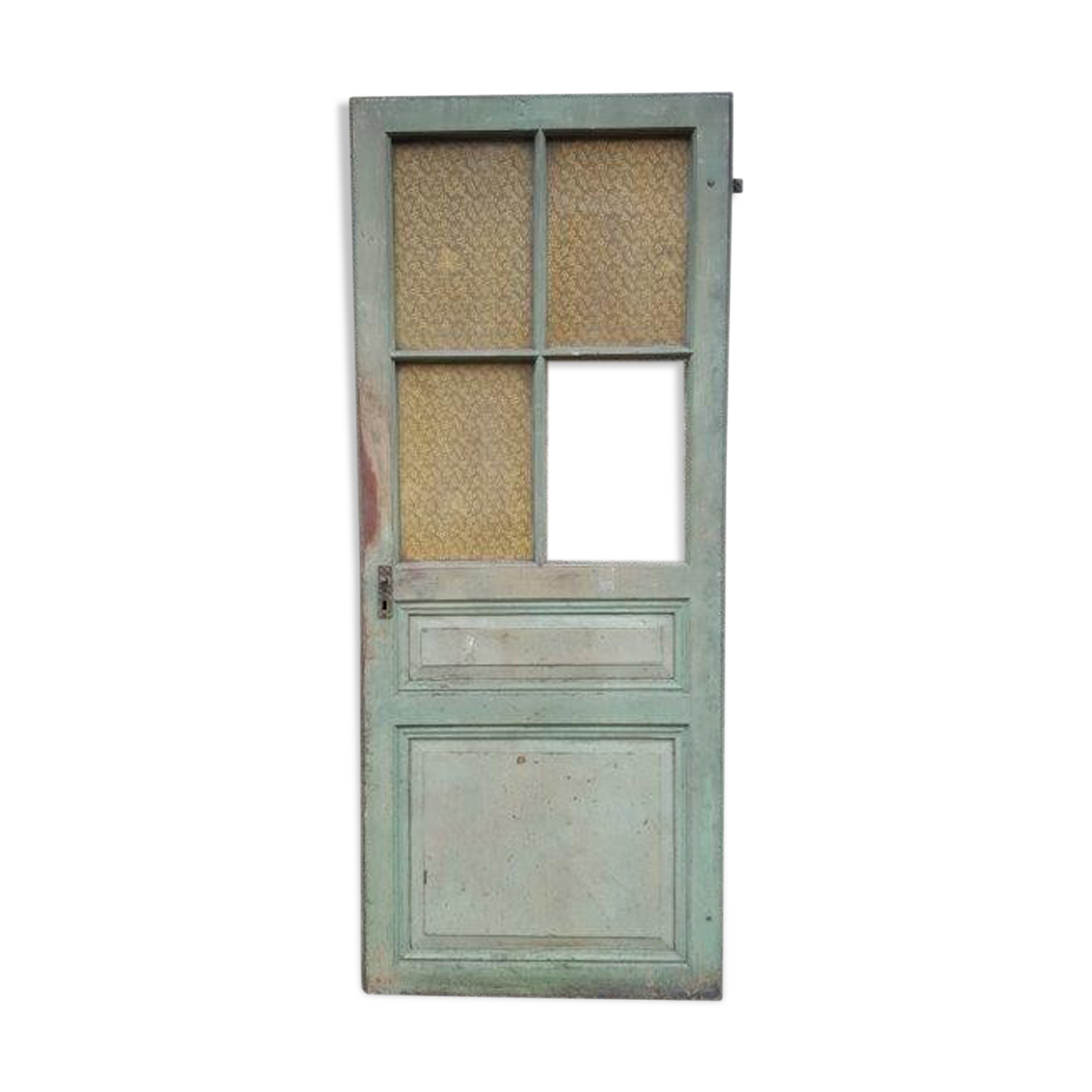 Old green patina door