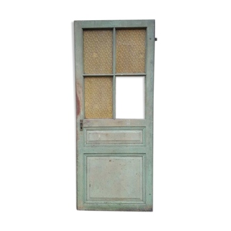 Old green patina door