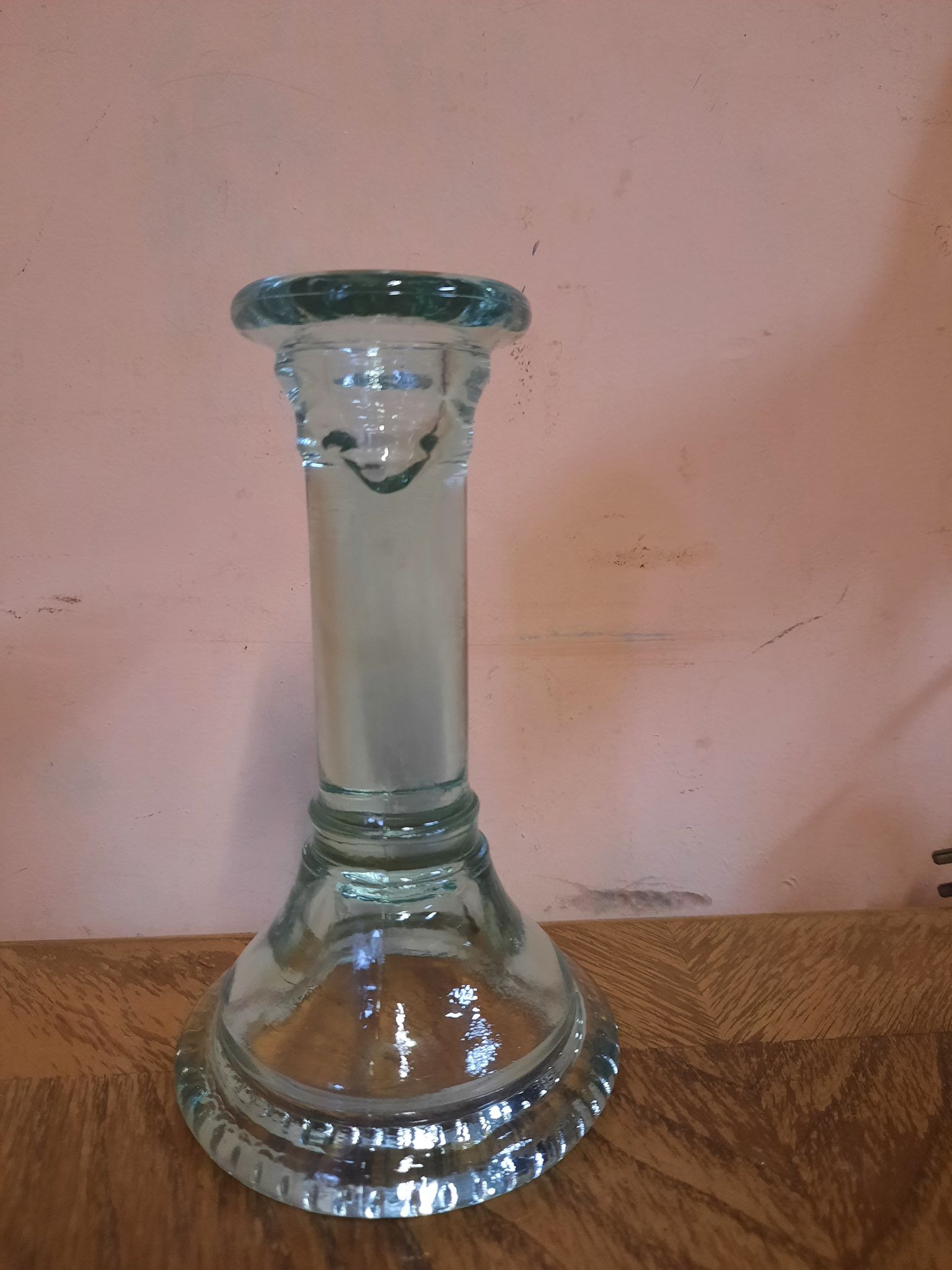 Bougeoir en verre