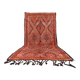 Grand tapis marocain fait main vintage 204 x 427 cm - Tapis en laine berbère rare