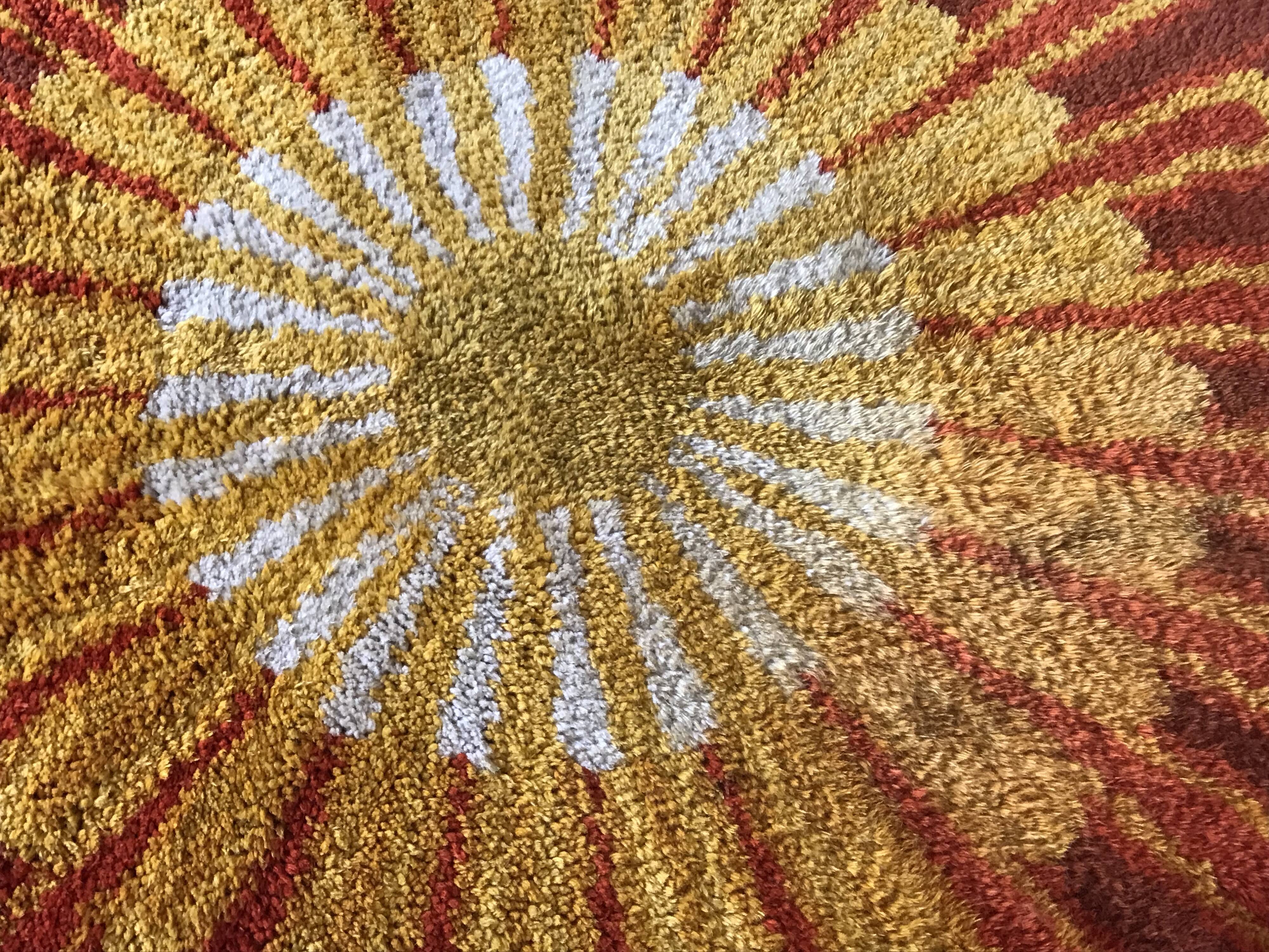 Round carpet desso vintage Annees 70