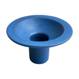 Vintage 1970s Dutch Cor Unum blue ceramic vase