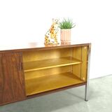 Enfilade en palissandre plus fin avec chromen poten, vintage kast