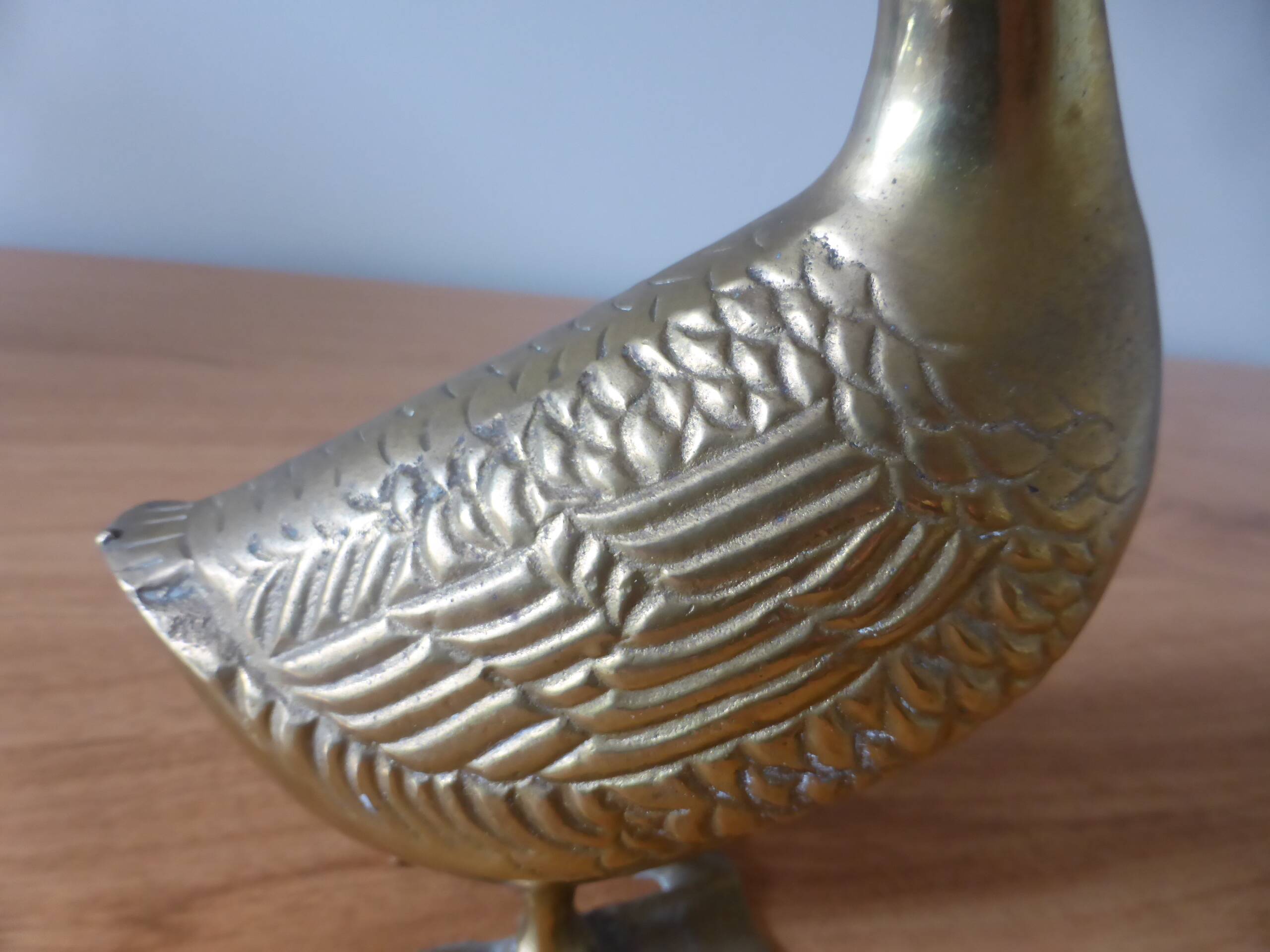 Vintage Brass Duck 240511