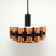 Copper lamp by Werner Schou for Coronell Elektro, 1970s