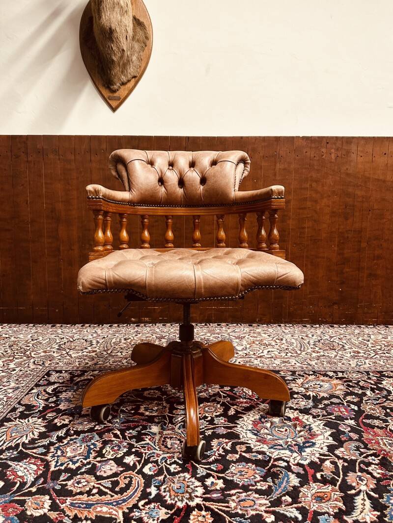 Chaise de bureau classique anglaise Chaise de bureau Captain Chair