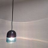 Suspension lamp, 1980s, glass with alternating rods