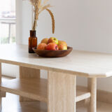 Table basse en travertin "la parisienne"