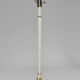 Lampadaire Art Déco en bois peint blanc et doré, 1925