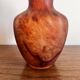 Vase en verre ambré