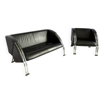 Postmodern sofa set by Young International, 1980s