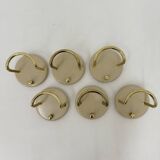 Set of 6 wall coat hooks by Schönbuch , 1970s Germany