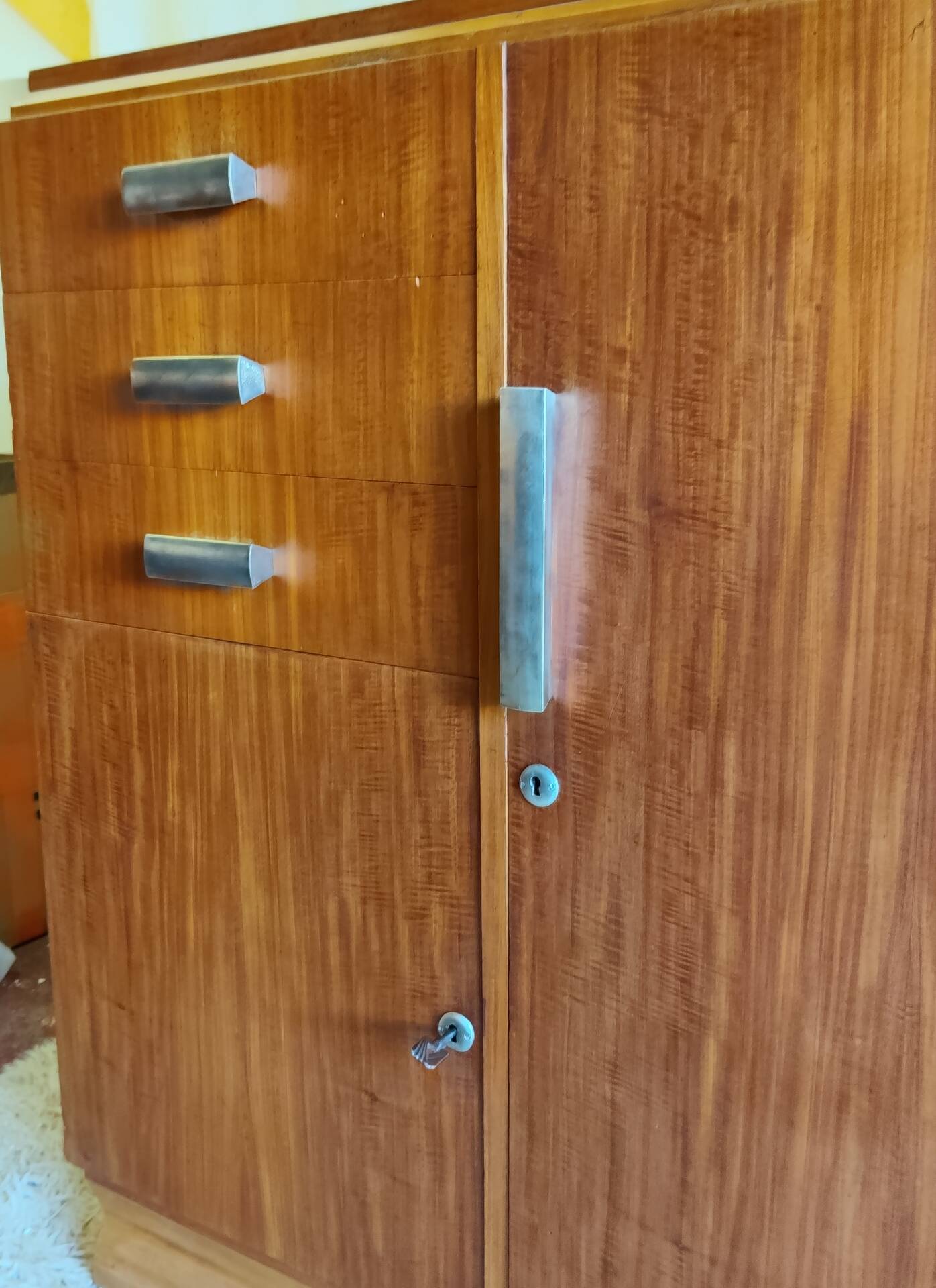 Buffet Art-déco en teck - années 30/40
