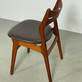 Teak dining chairs by Erik Buch Denmark 1960s