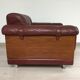 Leather armchair design, 60s