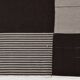 Tapis Kilim contemporain gris noir vintage 8x10, 225x325 cm