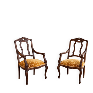 Paire de fauteuils anciens,