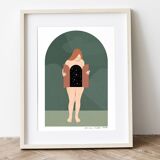 The opening, art print 13x18 cm, numbered and signed, green version