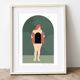 The opening, art print 13x18 cm, numbered and signed, green version