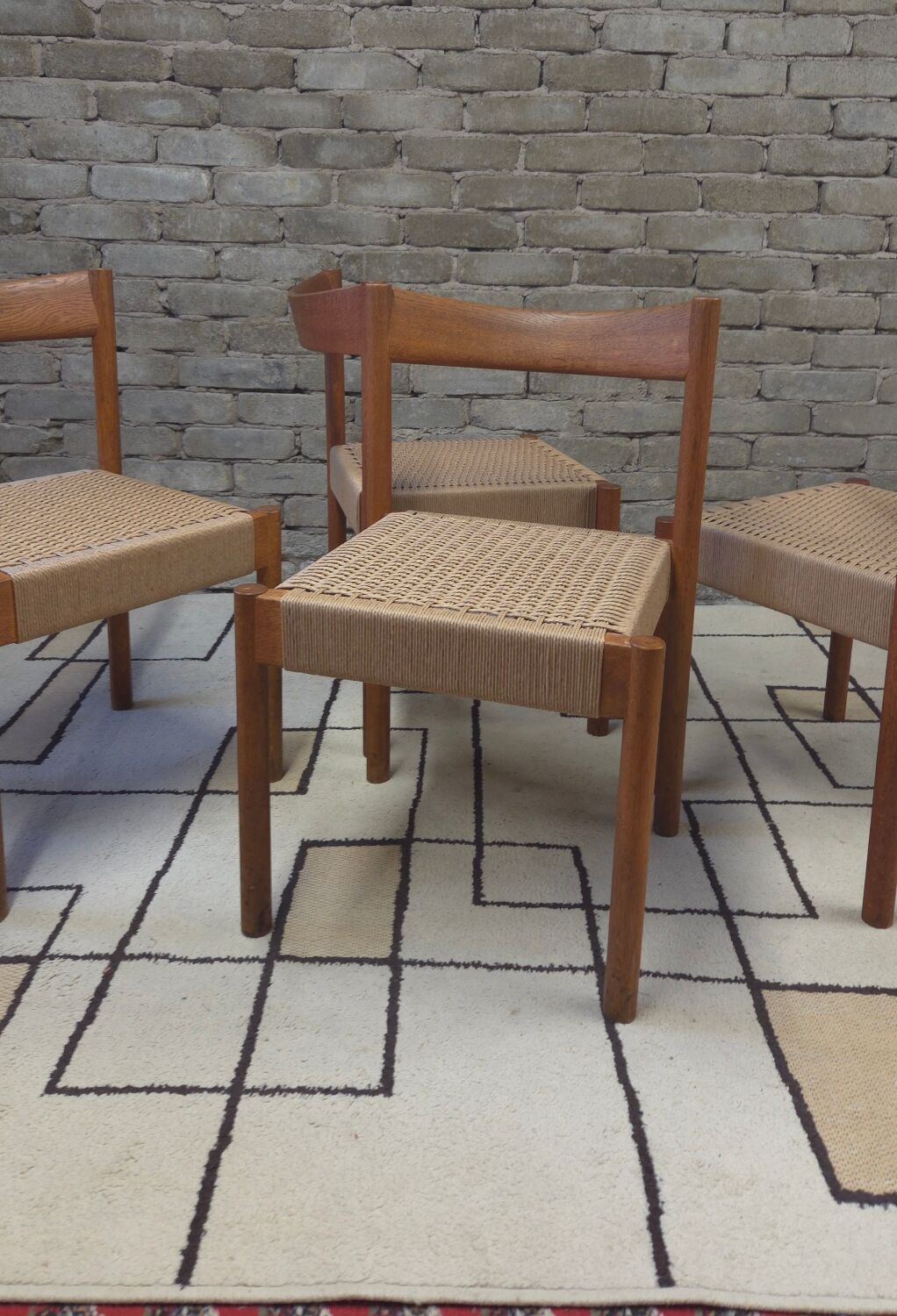 Set of 4 Danish chairs from the 1970s