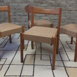 Set of 4 Danish chairs from the 1970s