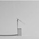 Reflect table lamp in chrome metal, contemporary work.