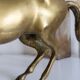 Vintage golden brass horse