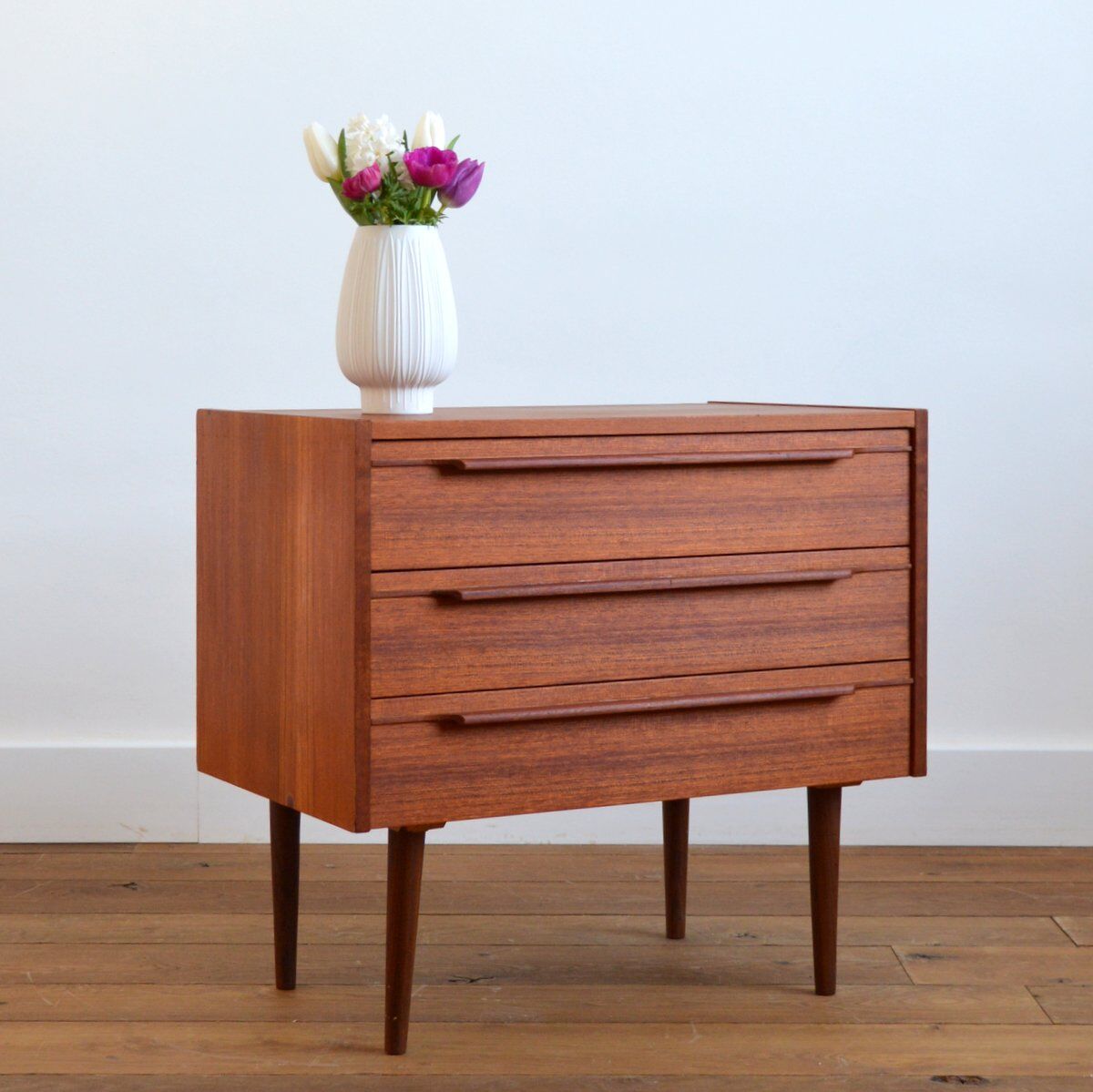 Commode scandinave teck vintage 1960s