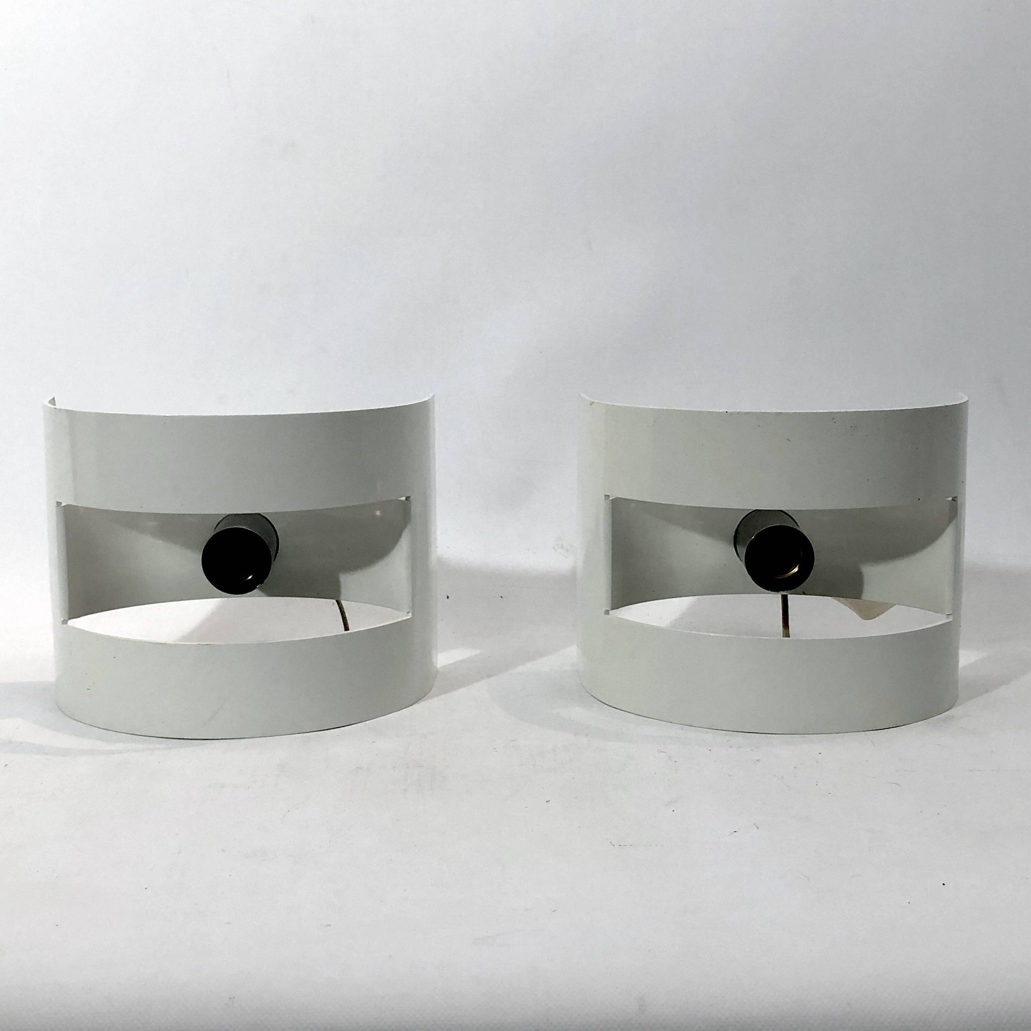 Stilux Milano Model Lido, pair of large sconces from 60s