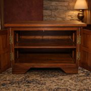Traditional studded TV cabinet, inspired by heroic fantasy.