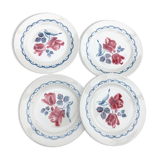 4 dessert plates digoin cannes