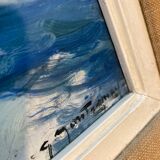 Huile « Cap Ferrat » encadrée