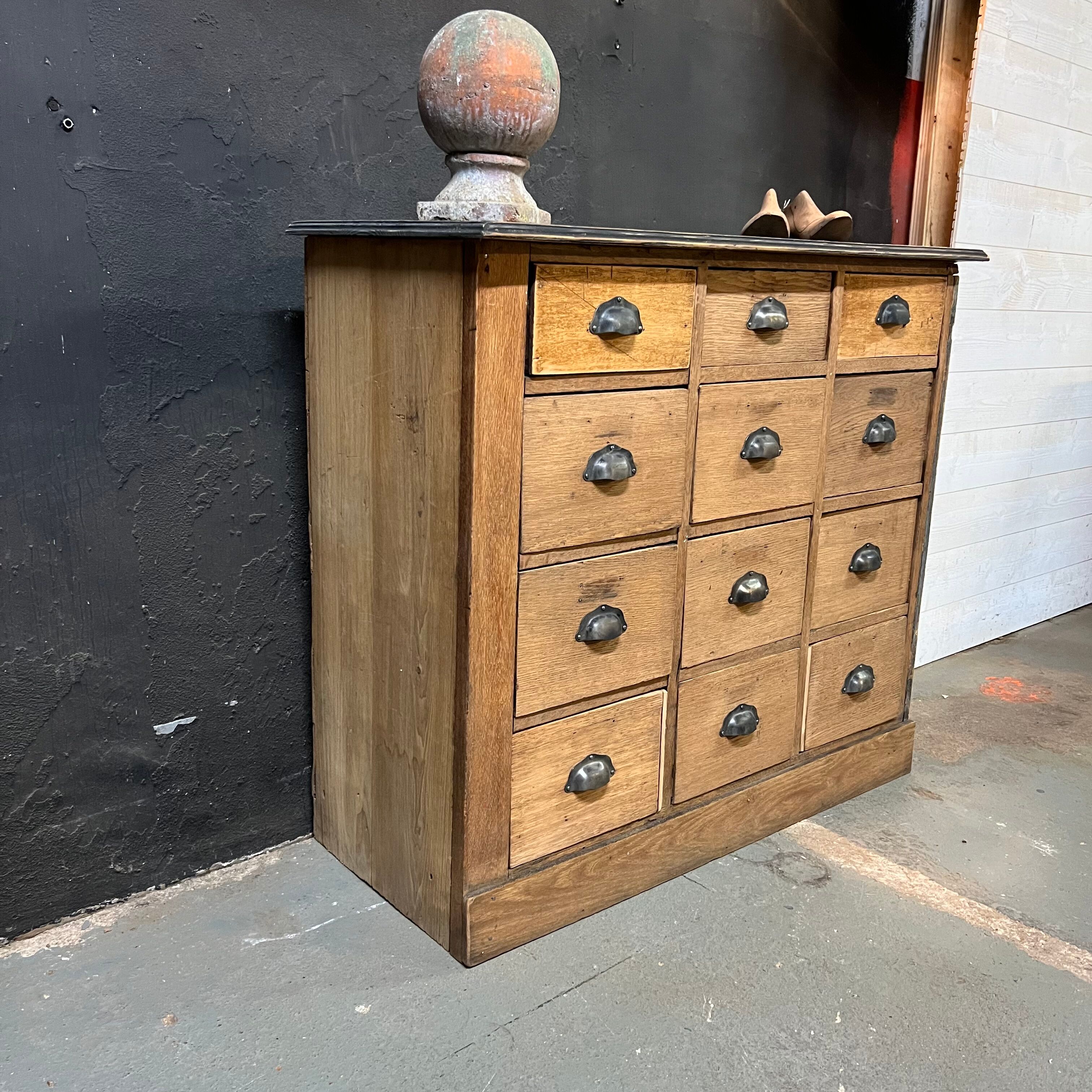 Haberdashery craft cabinet with 12 drawers