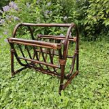 Rattan magazine rack